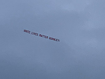 Plane with 'White Lives Matter...